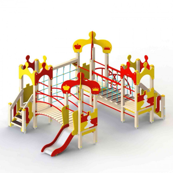 Детский игровой комплекс (3-7 лет) 5590х3240 мм, Н=2670 мм, Н площадок 650 мм