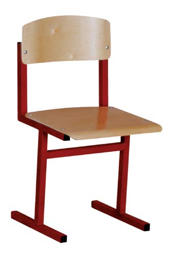 Стул ученический 5гр.(420мм) фанера, м/к коричневый
