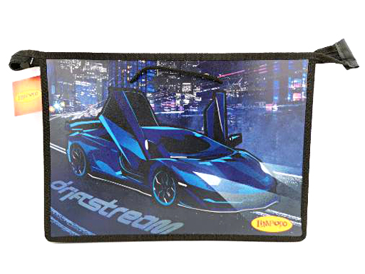 Папка школьная с ручками А4, ручки-шнурок 335/235/55 ТМ "Лимпопо" "DRIFSTREAM" арт. LPR0435