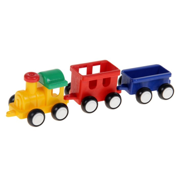 Паровозик с 2-мя вагонами