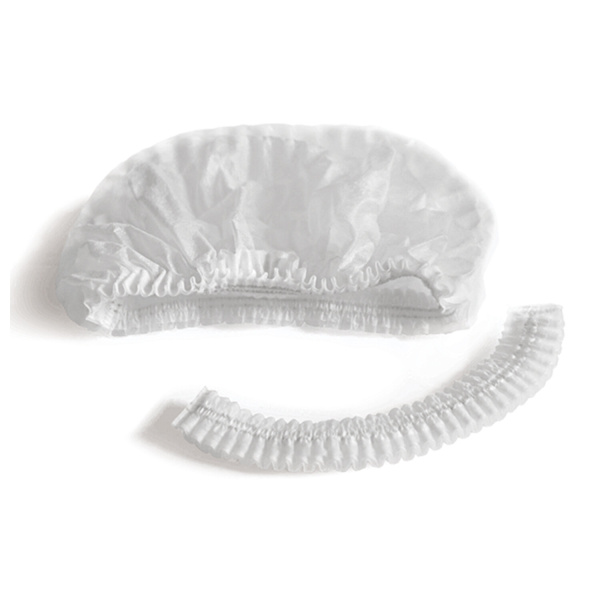 Шапочка одноразовая "Шарлотта" ЧИСТОВЬЕ КОМПЛЕКТ 50 шт., спанбонд 15 г/м2, белая, 03-986