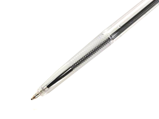 Ручка  ТМ "BIKSON" шариковая, 0,7мм, чернила синие, прозрачный корпус арт. BN0511