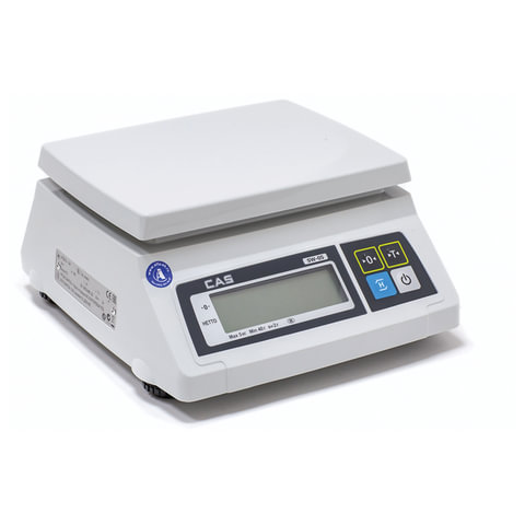Весы фасовочные CAS SW-5 (0,04-5 кг), дискретность 2 г, платформа 241х192 мм, без стойки 