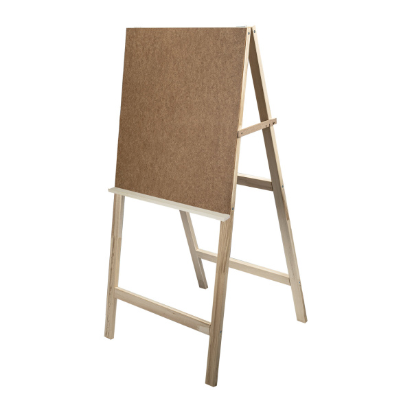 Мольберт напольный "Хлопушка", планшет 60x58 см, в собранном виде 58x120x5 см, BRAUBERG ART DEBUT, 1