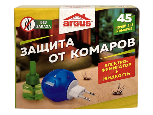 Комплект жидкость 30мл+фумигатор 45 ночей Argus AR-3