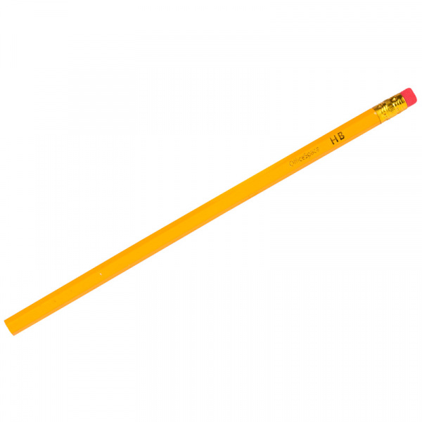 Карандаш ч/г OfficeSpace HB, незаточен., с ластиком