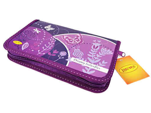 Пенал 1 отделение 195/110/30 ТМ "Лимпопо" "Романтика" арт. LPR0012 Пенал 1 отделение 195/110/30 ТМ "Лимпопо" "Романтика" арт. LPR0012