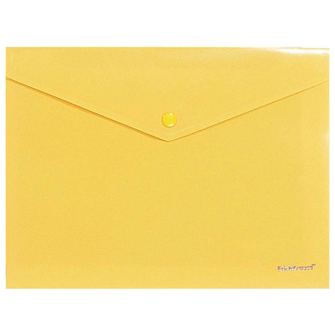 Папка-конверт с кнопкой ERICH KRAUSE "Envelope", А4, непрозр, до 100 л.,180 мкм, неон, ассорти 42920