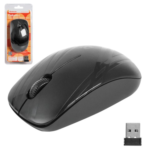 Мышь беспроводная лазерная DEFENDER Datum MM-035 B, USB, 2 кнопки+колесо-кн., черн с рисунком, 52035 Мышь беспроводная лазерная DEFENDER Datum MM-035 B, USB, 2 кнопки+колесо-кн., черн с рисунком, 52035