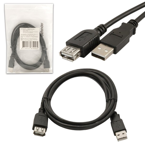 Кабель-удлинитель USB 2.0 1,8м , M-F,  Кабель-удлинитель USB 2.0 1,8м , M-F,
