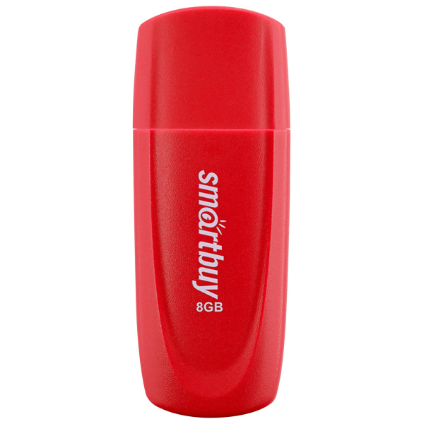 Флеш-диск 8 GB SMARTBUY Scout USB 2.0, красный Флеш-диск 8 GB SMARTBUY Scout USB 2.0, красный