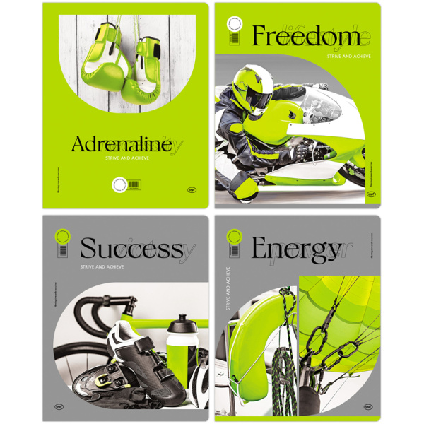 Тетрадь 48л. клетка BG "Моя энергия"