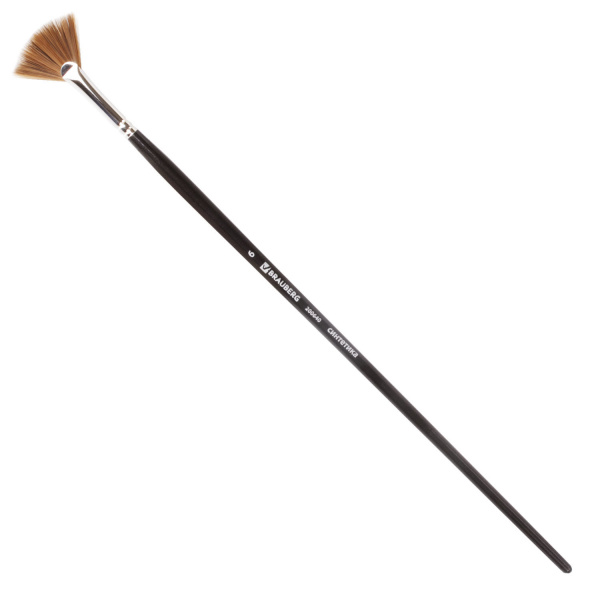 Кисть художественная проф. BRAUBERG ART CLASSIC, синтетика мягкая, веерная, № 6, длинная ручка, 2006