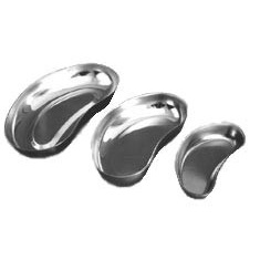 Лоток медицинский почкообразный малый (метал.) 160*85*28 мм.