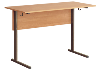 Стол ученический 2-местный 6гр. 1200*500*700 (закругленные углы м/к коричн, ольха), М110В