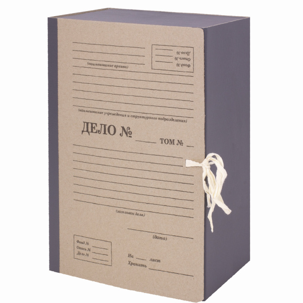 Папка архивная для переплета "Форма 21" 150мм, переплетный картон/бумвинил, завязки, STAFF
