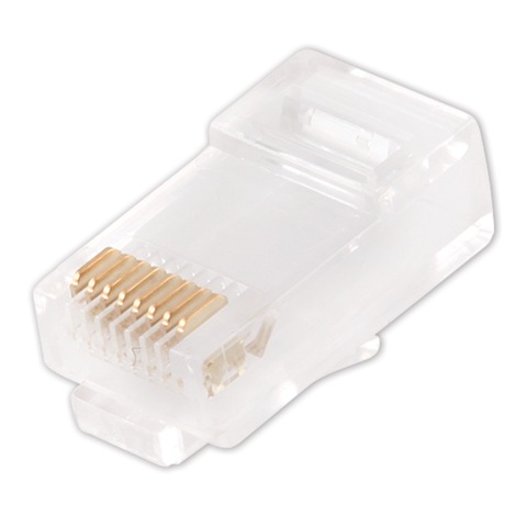 Коннекторы (вилки) RJ-45, комплект 100 шт., универсальные, категория 5e, со вставкой, 8p8c, PLUG5UP- Коннекторы (вилки) RJ-45, комплект 100 шт., универсальные, категория 5e, со вставкой, 8p8c, PLUG5UP-