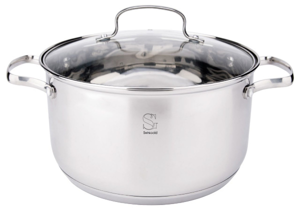 Кастрюля с крышкой "Swsgold", SG-18034 Venus (6) 6.1k 24*13см Кастрюля с крышкой "Swsgold", SG-18034 Venus (6) 6.1k 24*13см