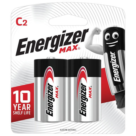 Батарейки ENERGIZER Max, С (LR14, 14А),алкалиновые, ., в блистере, E301533200