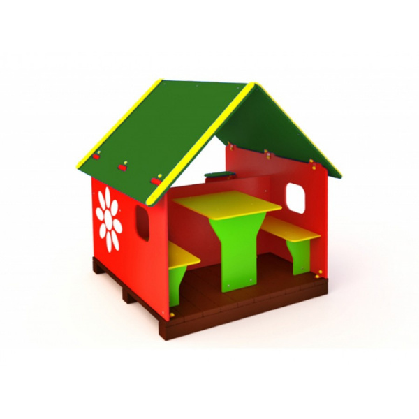 Домик "Малыш", 2-7 лет, влагостойкая фанера, общая высота 1800мм