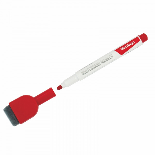 Маркер для белых досок на магните Berlingo"Uniline WB220", красный, пулевидный, 2мм PM7212