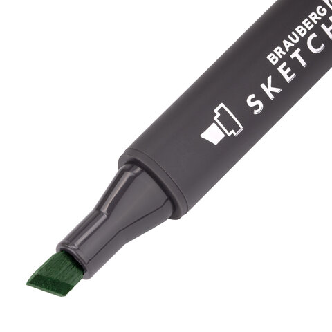 Маркер для скетчинга ХУДОЖЕСТВЕННЫЙ 1мм-6мм BRAUBERG ART CLASSIC, ЗЕЛЕНЫЙ (G515), 151786