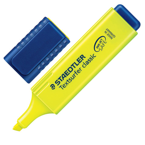 Текстмаркер STAEDTLER (ШТЕДЛЕР, Германия) "Textsurfer classic", скошенный наконечник, 1-5 мм, 364-1