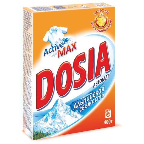 Стиральный порошок DOSIA (Дося) автомат 0,4кг "Альпийская свежесть", ш/к 01156 Стиральный порошок DOSIA (Дося) автомат 0,4кг "Альпийская свежесть", ш/к 01156