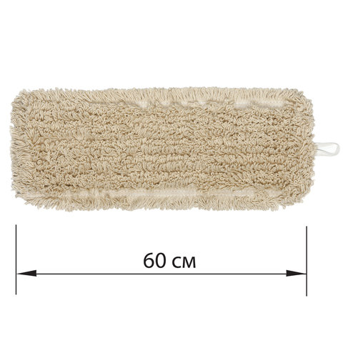 Насадка МОП плоская 60 см для швабры-рамки, К (карманы), нашивной хлопок, ЛАЙМА EXPERT Насадка МОП плоская 60 см для швабры-рамки, К (карманы), нашивной хлопок, ЛАЙМА EXPERT