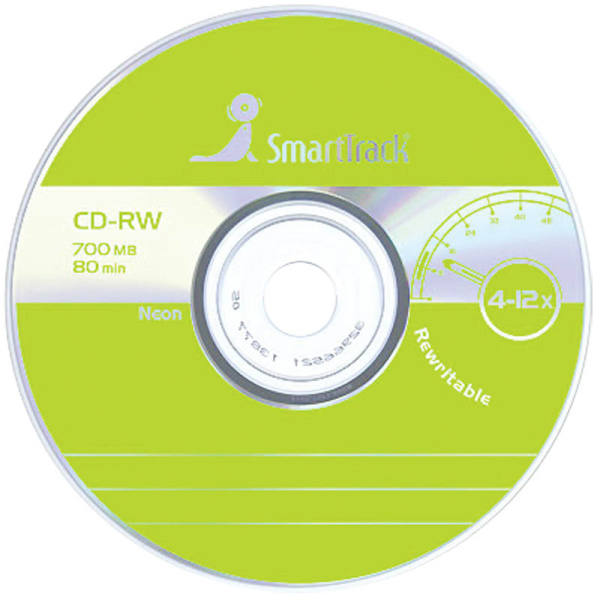 Диск CD-RW 700Mb Smart Track 4-12x Cake Box