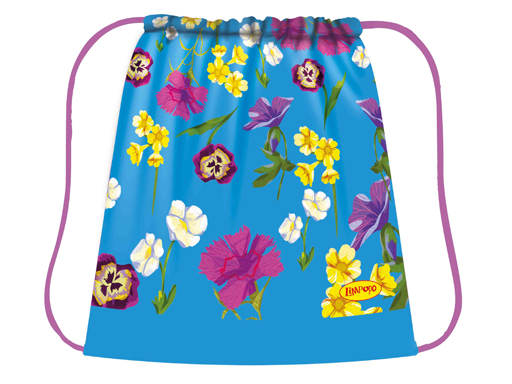 Сумка для сменной обуви  ткань 420/340 ТМ "Лимпопо" "Цветочный Патерн" арт. LPR0294