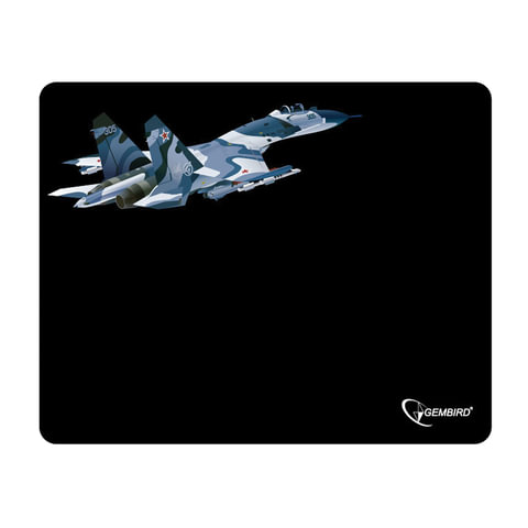 Коврик для мыши GEMBIRD MP-GAME8 "Самолет", ткань+резина, 250x200x3мм,  черный, MP-GAME8 Коврик для мыши GEMBIRD MP-GAME8 "Самолет", ткань+резина, 250x200x3мм,  черный, MP-GAME8