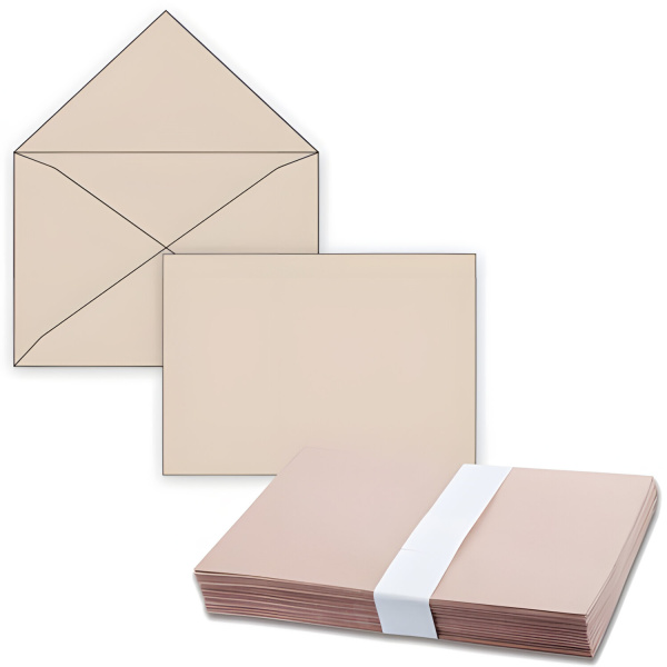 Конверт С4 КРАФТ, без клеевого слоя, 90 г/м2 треуг. клапан, 229х324мм