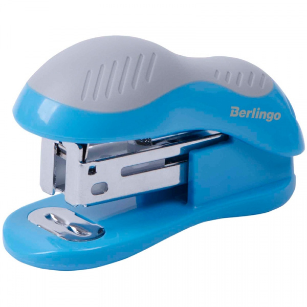 Мини-степлер №24/6, 26/6 Berlingo "Office Soft" до 15л., синий H15005