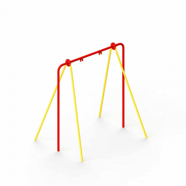 Качели средняя без подвесок, 3-12 лет, 1500х1780 мм, Н=1880 мм