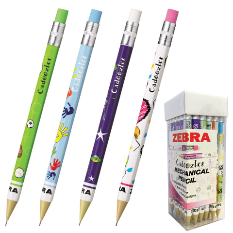 Карандаш мех. ZEBRA "Fun" корпус желтый, ластик, 0,7мм, 317260000 6460 6446 6484 6422 