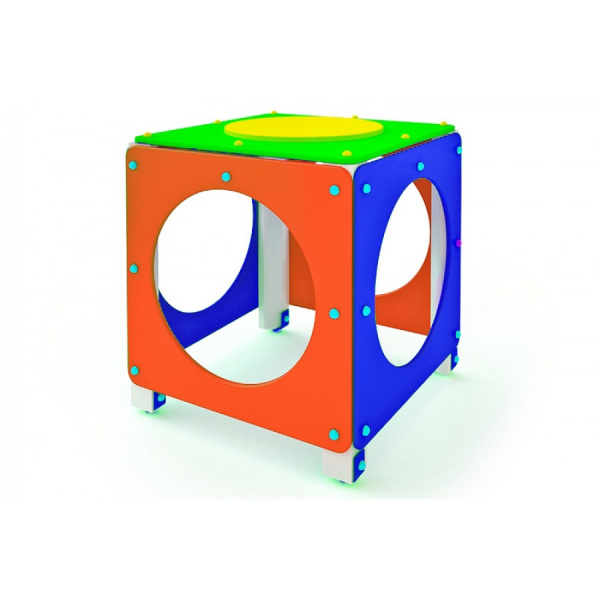 Домик "Куб", 2-7 лет, влагостойкая фанера, общая высота 930мм Домик "Куб", 2-7 лет, влагостойкая фанера, общая высота 930мм