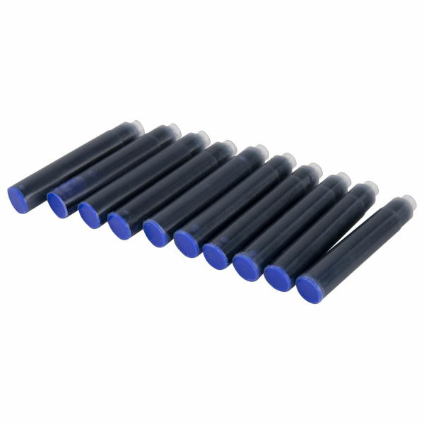 Картридж чернильный Centropen комплект 10шт., в упаковке с европодвесом, 0019, синий									