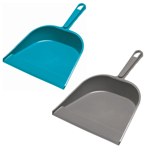 Совок для мусора, низкая ручка, пластиковая кромка, ширина 23 см, пластик, цвет ассорти, YORK, 61010