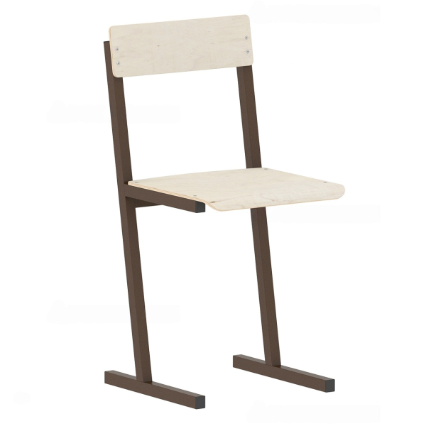 Стул ученический 6гр.(460мм) фанера, м/к коричн. (М200У)